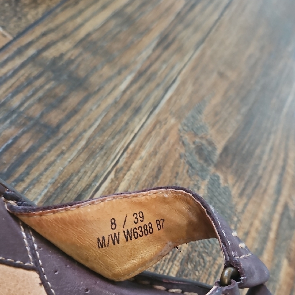 Born Dark Brown Leather Sandals - Picture 7 of 10
